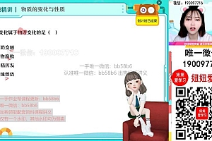 【2022暑】初三化学暑假A+班 杨智雯 网盘下载(7.49G)