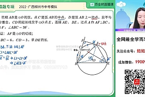 【2023寒】初三数学寒假S班 徐丝雨 网盘下载(8.91G)