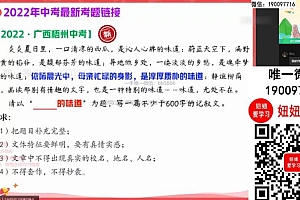 【2022秋】初三语文秋季A+班 宋北平 网盘下载(15.64G)