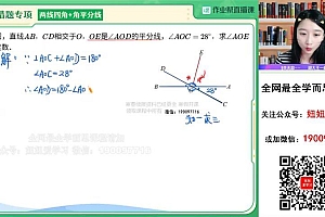 【2023寒】初一数学寒假A+班 李爽 网盘下载(7.32G)