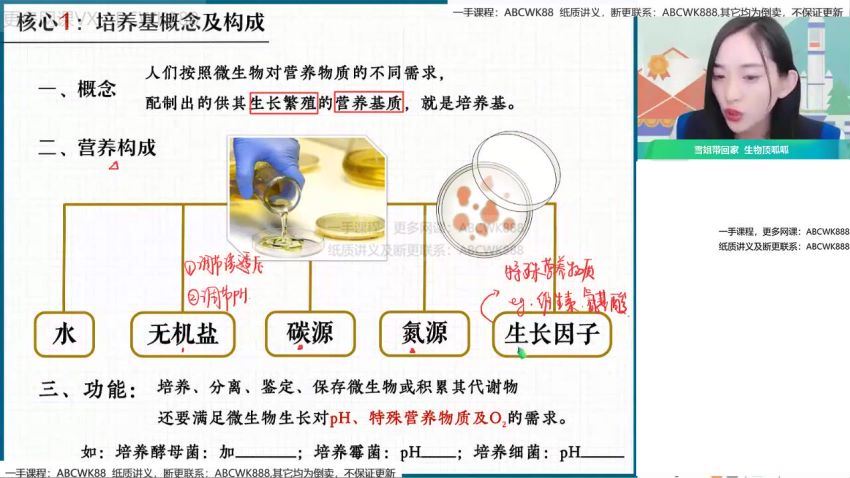 【2022春】高二生物尖端班杨雪 网盘下载(9.07G)